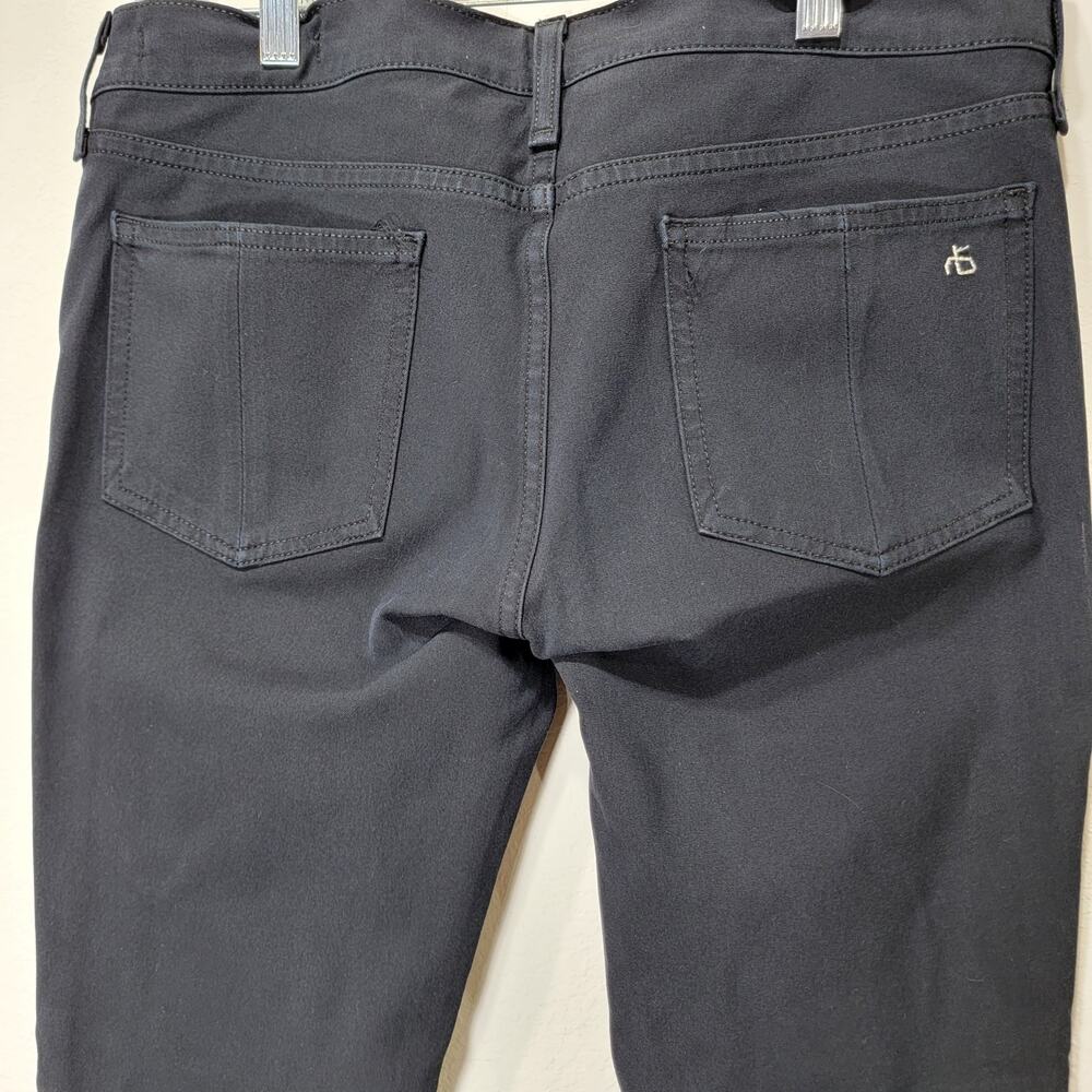 Rag & Bone Jeans 29 Stretch Skinny Leg 5 Pocket Equestrian Black Cut 11949